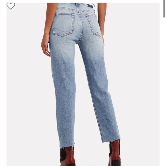 RE/DONE High-Rise Stove Pipe Jeans in Light Stone - Picture 2 of 7